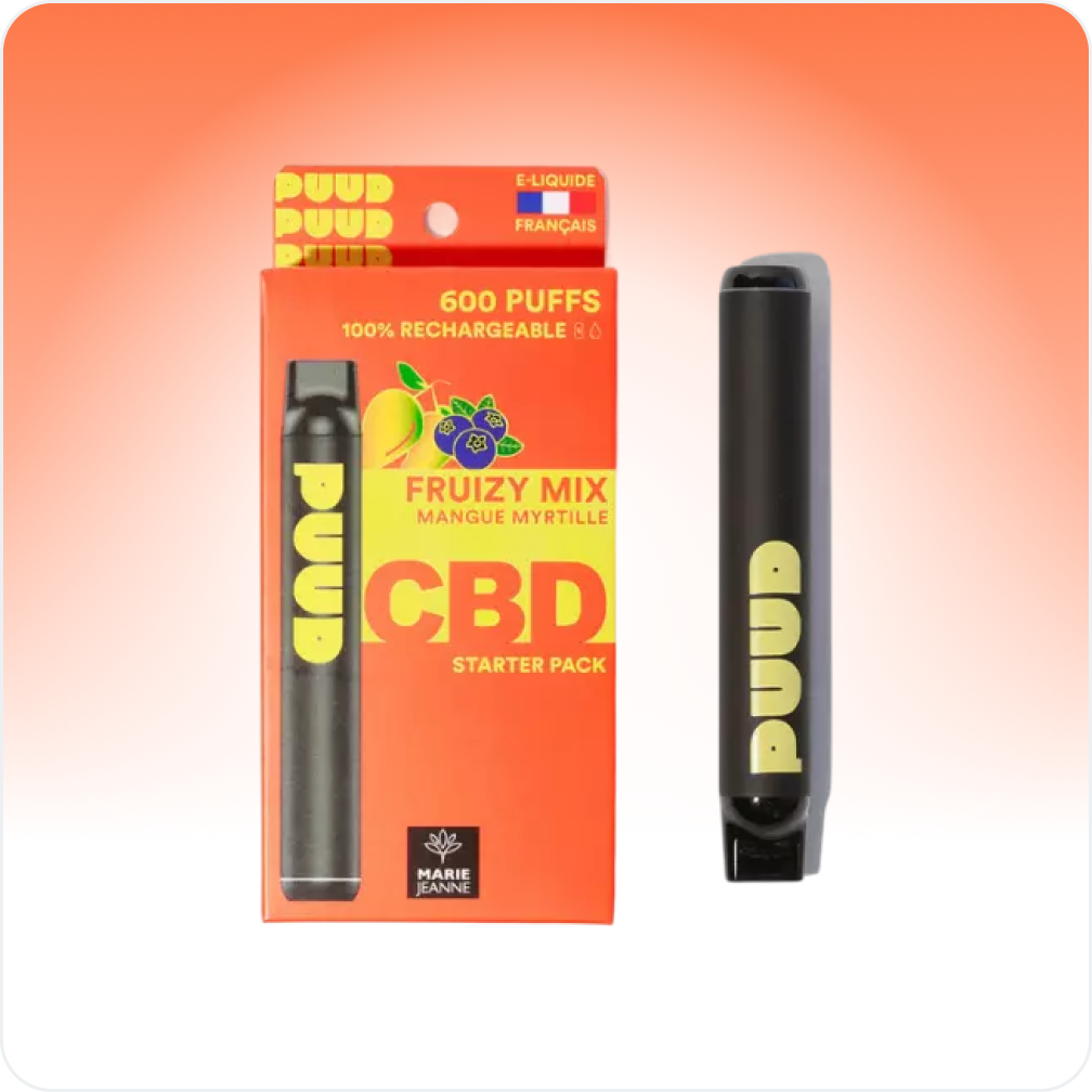 Vape Pen CBD Rechargeable Mango | Kit Complet Vape Pen CBD Rechargeable Mango | Kit Complet