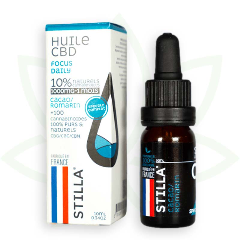 huile de cbd focus daily 10 pourcent 10ml full spectrum stilla france mafrenchweed 2