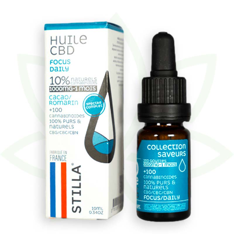 huile de cbd focus daily 10 pourcent 10ml full spectrum stilla france mafrenchweed 3