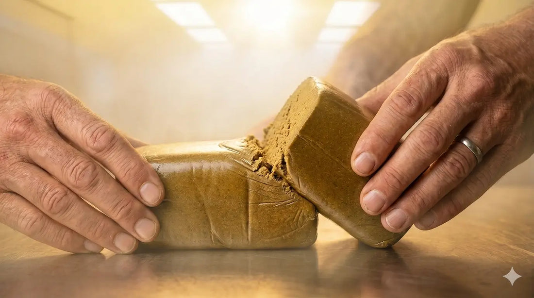 Le pressage du hash CBD : technique, chaleur et texture
