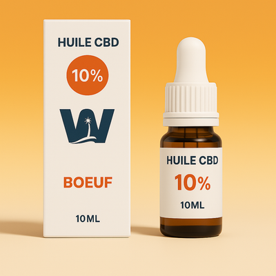 Huile 10% de CBD Full Spectrum pour chien (boeuf)