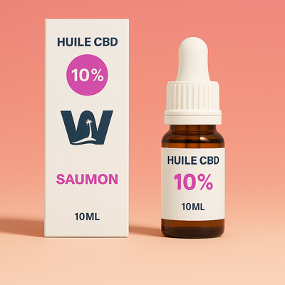 Huile 10% de CBD Full Spectrum pour chat (saumon)