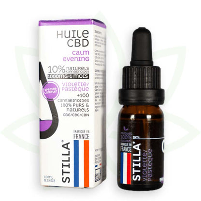 huile de cbd calm evening 10 pourcent 10ml full spectrum stilla france mafrenchweed 2