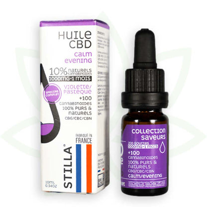 huile de cbd calm evening 10 pourcent 10ml full spectrum stilla france mafrenchweed 3