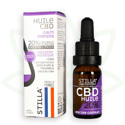 huile de cbd calm evening 20 pourcent 10ml full spectrum stilla france mafrenchweed 4