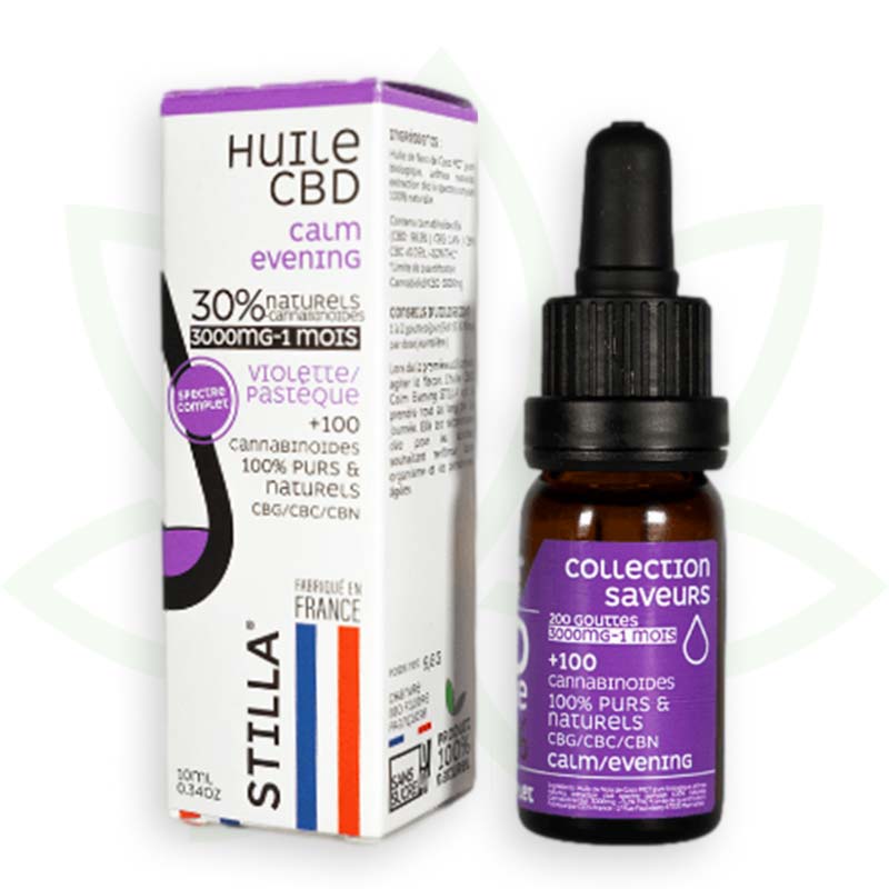 huile de cbd calm evening 30 pourcent 10ml full spectrum stilla france mafrenchweed 9