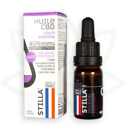 huile de cbd calm evening 40 pourcent 10ml full spectrum stilla france mafrenchweed 11