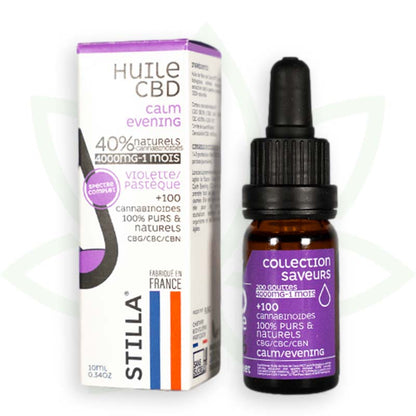 huile de cbd calm evening 40 pourcent 10ml full spectrum stilla france mafrenchweed 12