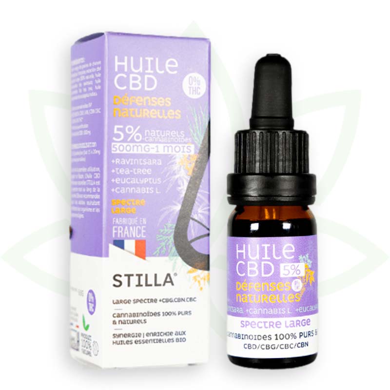 huile de cbd defenses naturelles 5 pourcent 10ml broad spectrum stilla france mafrenchweed 1