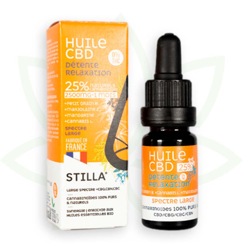 huile de cbd detente relaxation 25 pourcent 10ml broad spectrum stilla france mafrenchweed 7