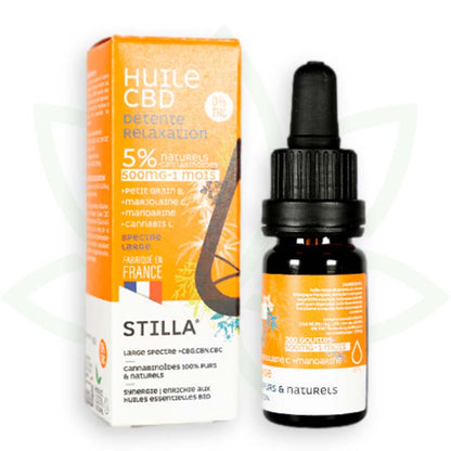 huile de cbd detente relaxation 5 pourcent 10ml broad spectrum stilla france mafrenchweed 3