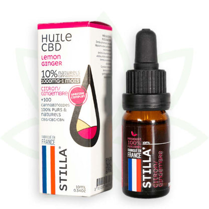 huile de cbd lemon ginger 10 pourcent 10ml full spectrum stilla france mafrenchweed 2