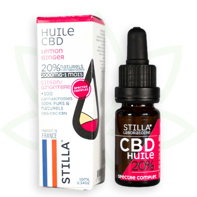 huile de cbd lemon ginger 20 pourcent 10ml full spectrum stilla france mafrenchweed 4