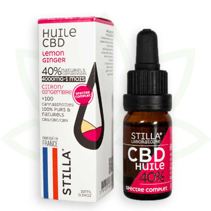 huile de cbd lemon ginger 40 pourcent 10ml full spectrum stilla france mafrenchweed 10