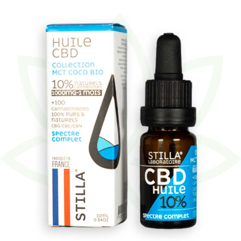 huile de cbd mct coco 10 pourcent 10ml full spectrum stilla france mafrenchweed 1