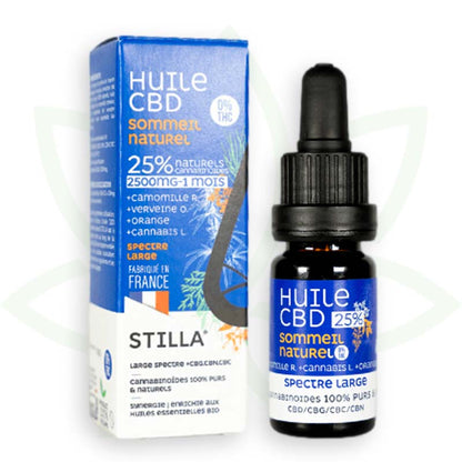 huile de cbd sommeil naturel 25 pourcent 10ml broad spectrum stilla france mafrenchweed 7