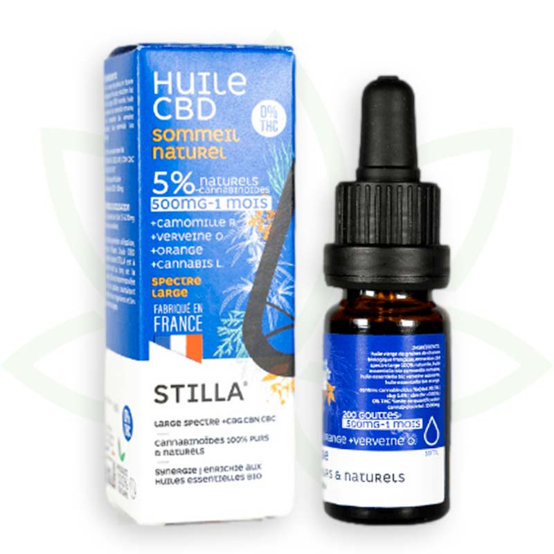 huile de cbd sommeil naturel 5 pourcent 10ml broad spectrum stilla france mafrenchweed 3