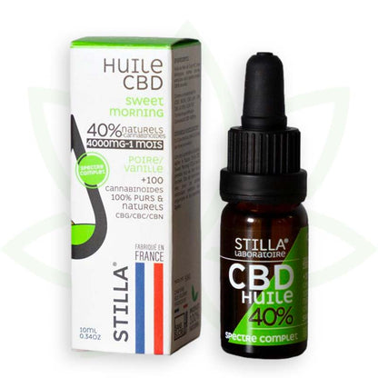 huile de cbd sweet morning 40 pourcent 10ml full spectrum stilla france mafrenchweed 10