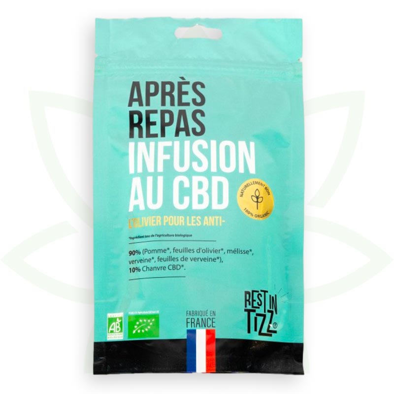 tisane cbd apres repas infusion cbd bio rest in tizz mafrenchweed 1